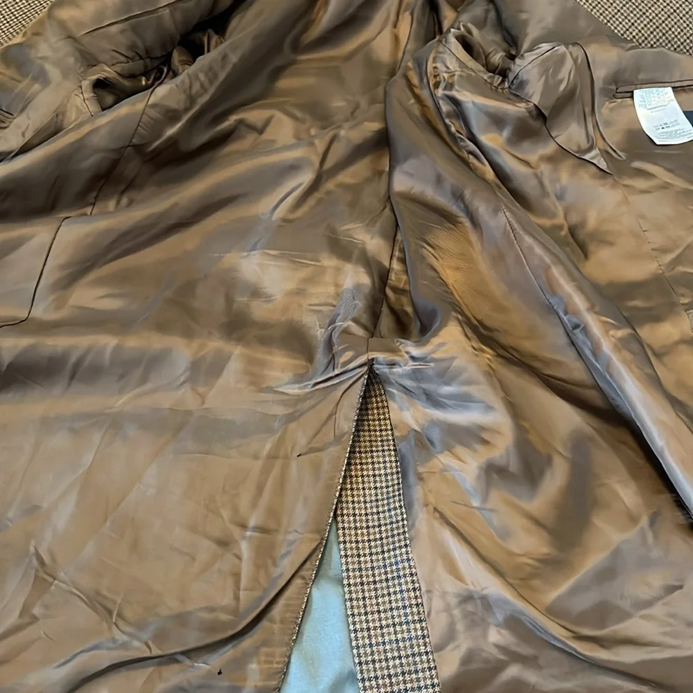 Brooks Brothers 346 Madison Fit Brown Plaid Size 46L